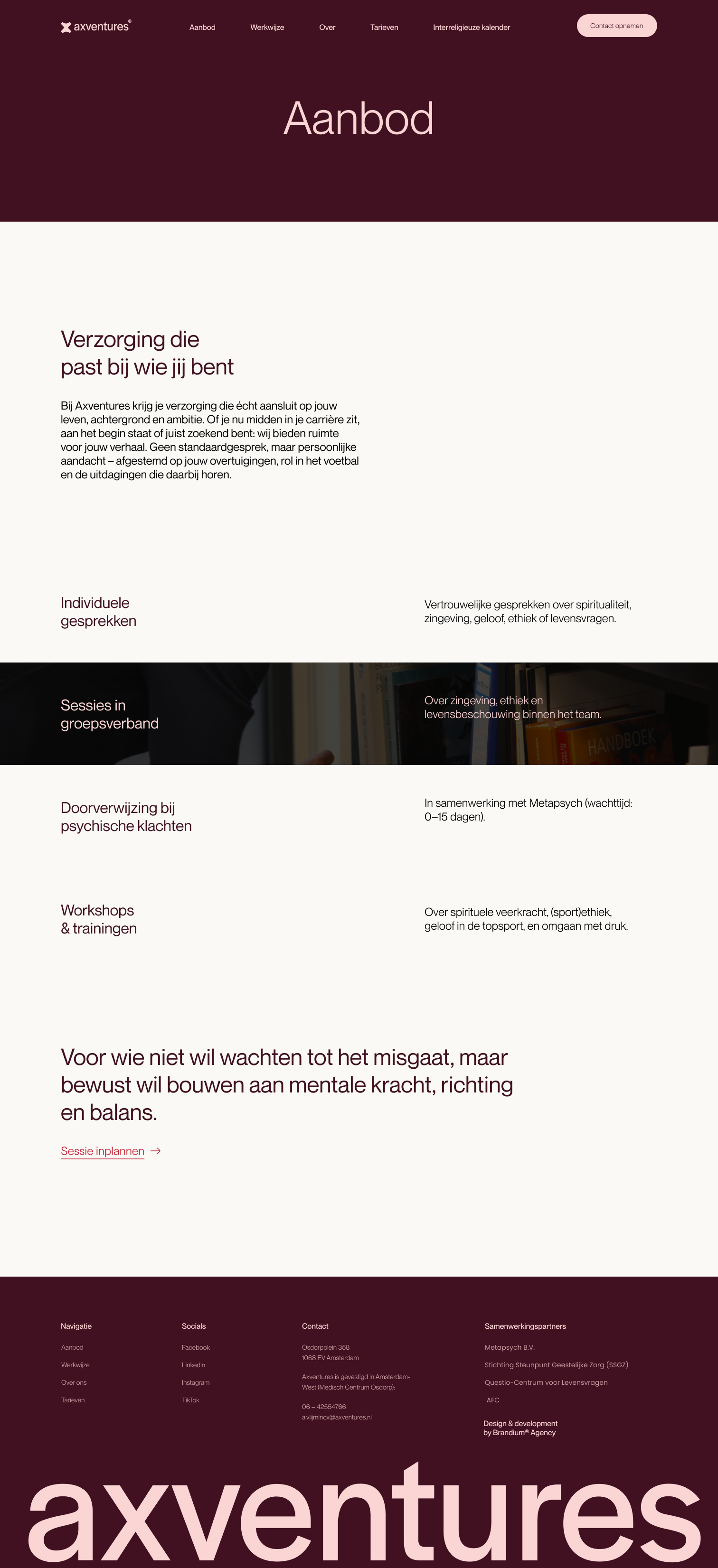 aanbod page